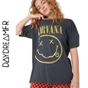 NWT Daydreamer Nirvana Smiley Merch Tee